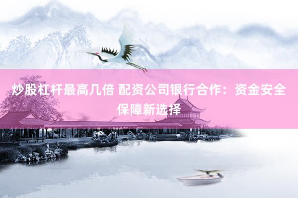 炒股杠杆最高几倍 配资公司银行合作：资金安全保障新选择