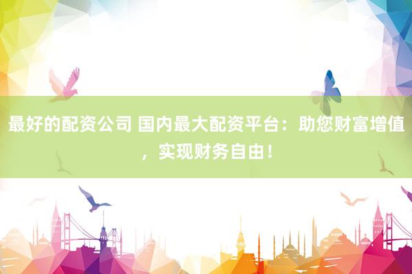 最好的配资公司 国内最大配资平台：助您财富增值，实现财务自由！