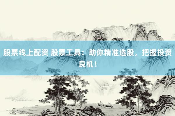 股票线上配资 股票工具：助你精准选股，把握投资良机！