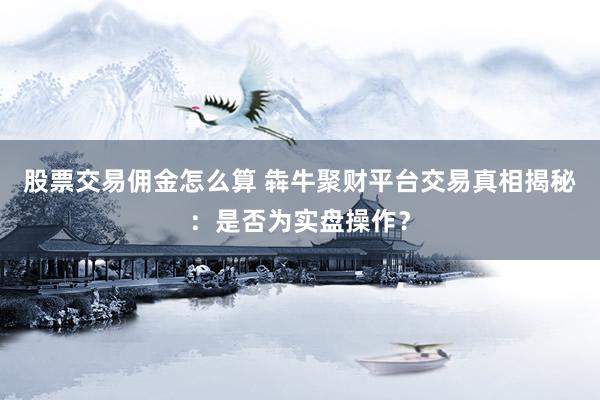股票交易佣金怎么算 犇牛聚财平台交易真相揭秘：是否为实盘操作？